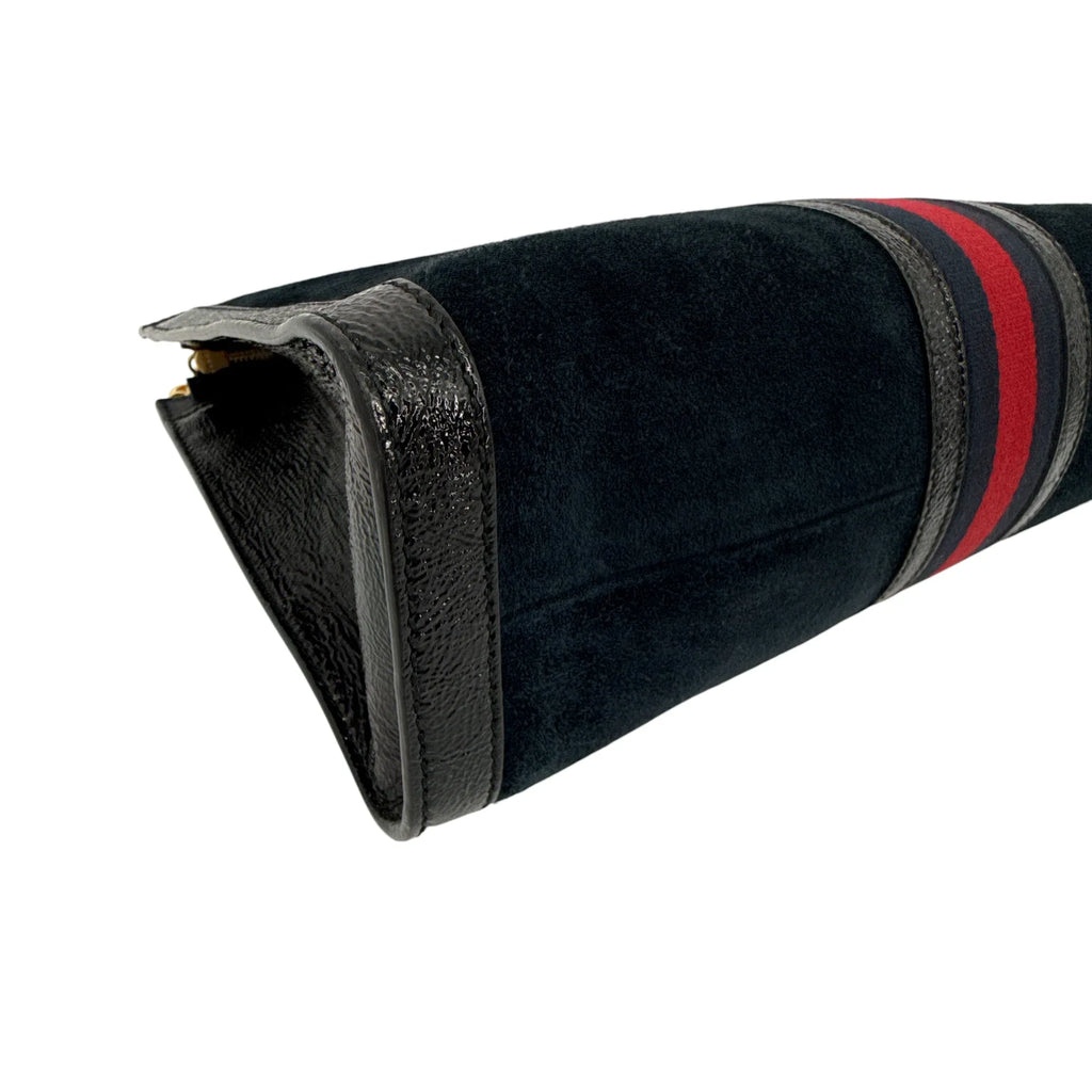 GUCCI Ophidia Cut Out Handle Bag Suede Medium - flyKAMP