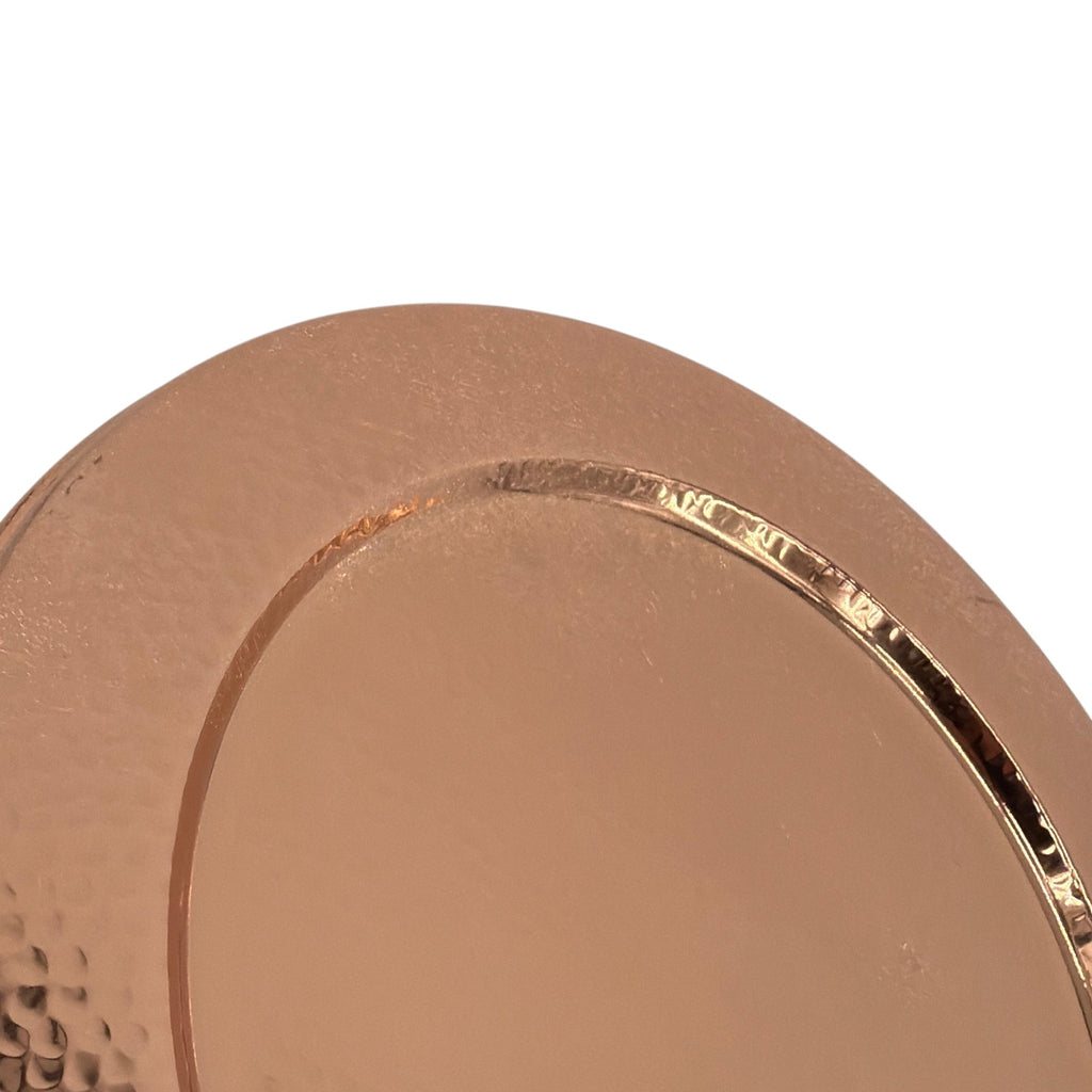 WILLIAMS-SONOMA Hammered Copper Charger Plates Set 1 of 4 Williams-Sonoma