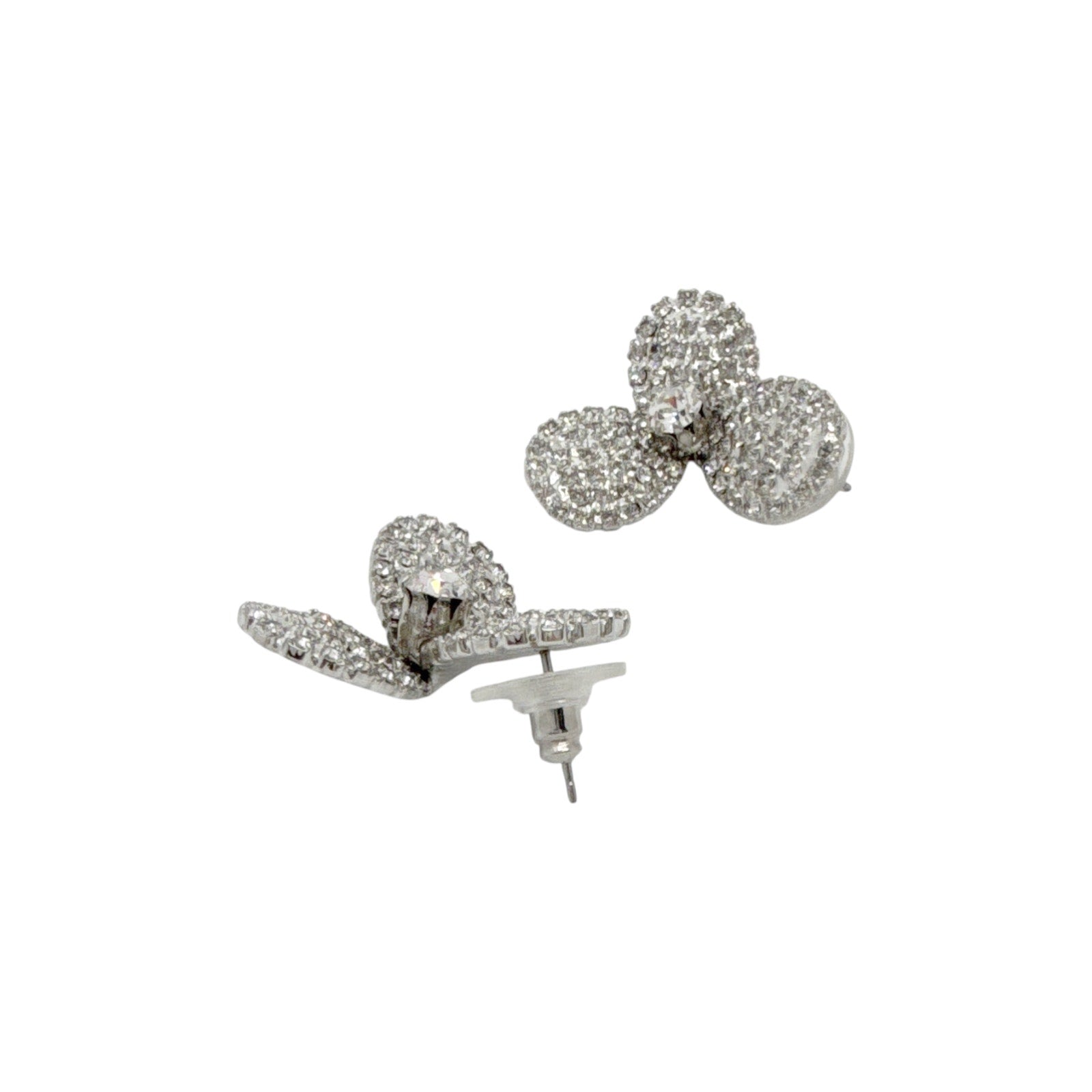 JENNIFER BEHR Amerie Crystal Flower Stud Earrings