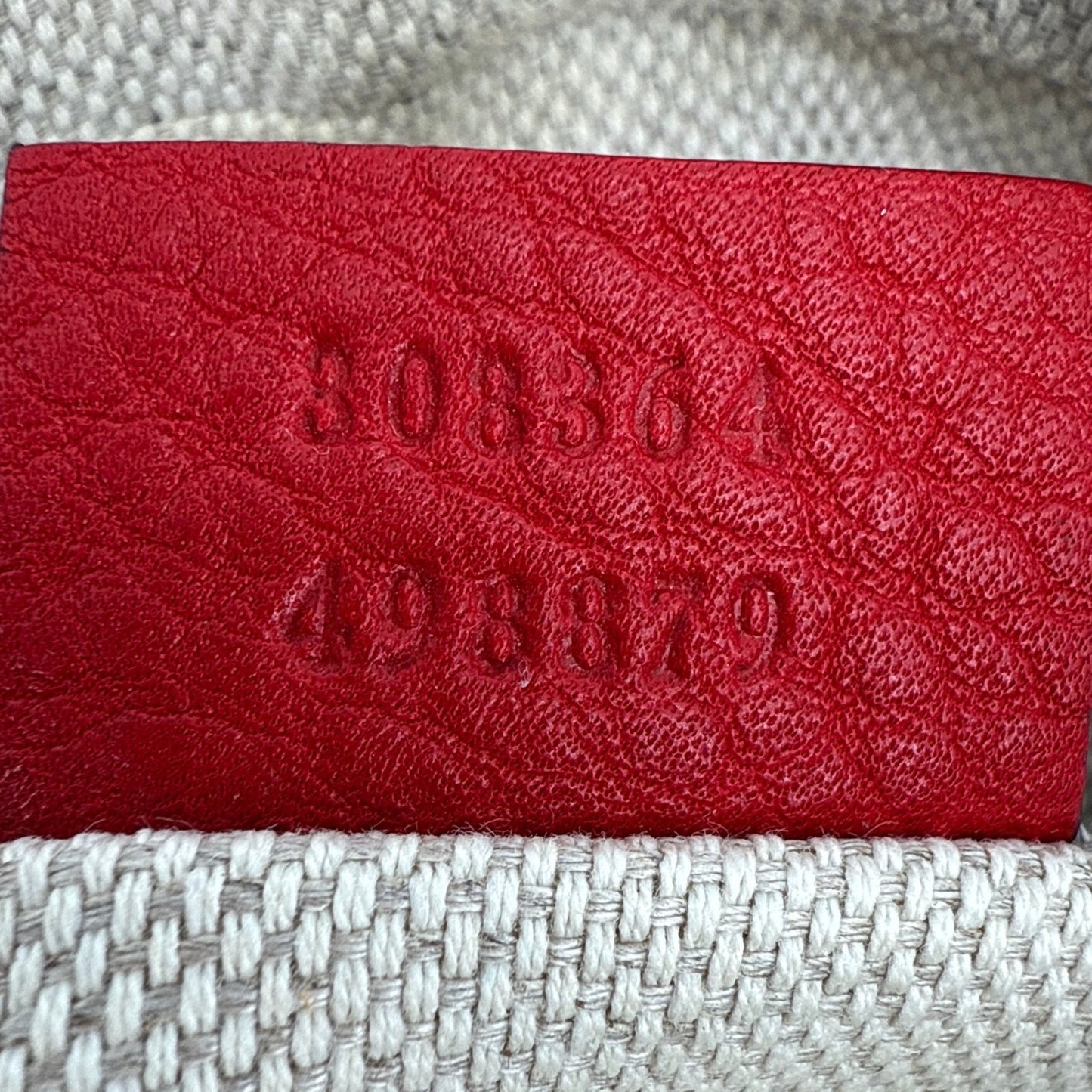 GUCCI Soho Disco Leather Bag in Red
