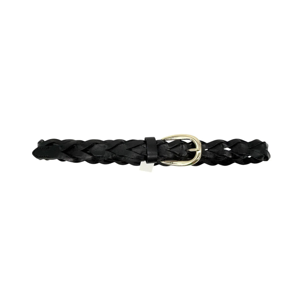 MADEWELL Braided Belt in True Black XXS-S - flyKAMP