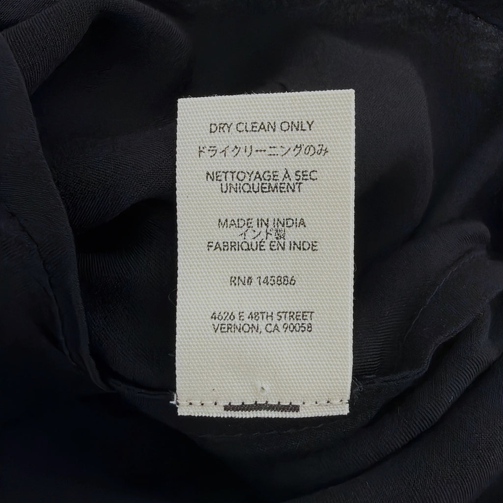THE GREAT. The Heirloom Rose Western Shirt in Black 1|S The Great.