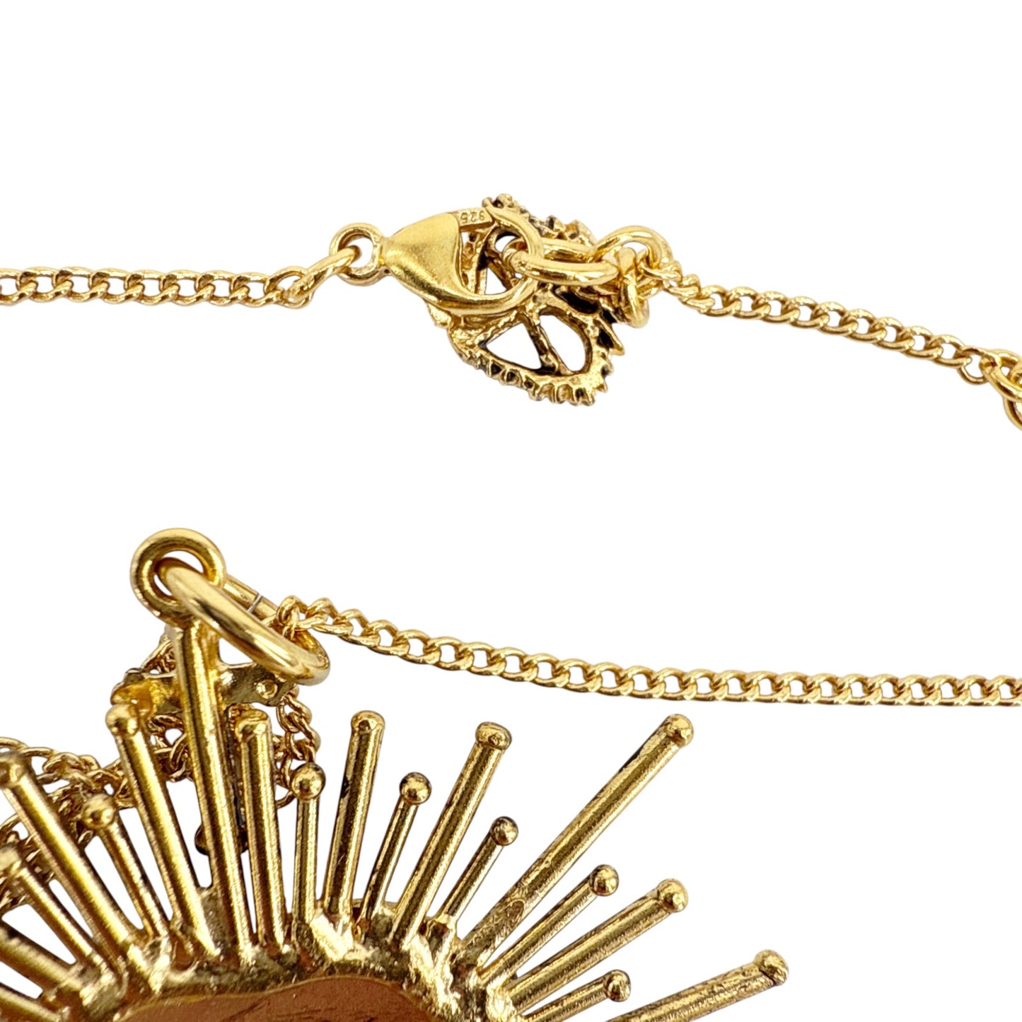 VIRGINS SAINTS & ANGELS VSA Sacred Flame Charm Necklace in Gold 20"