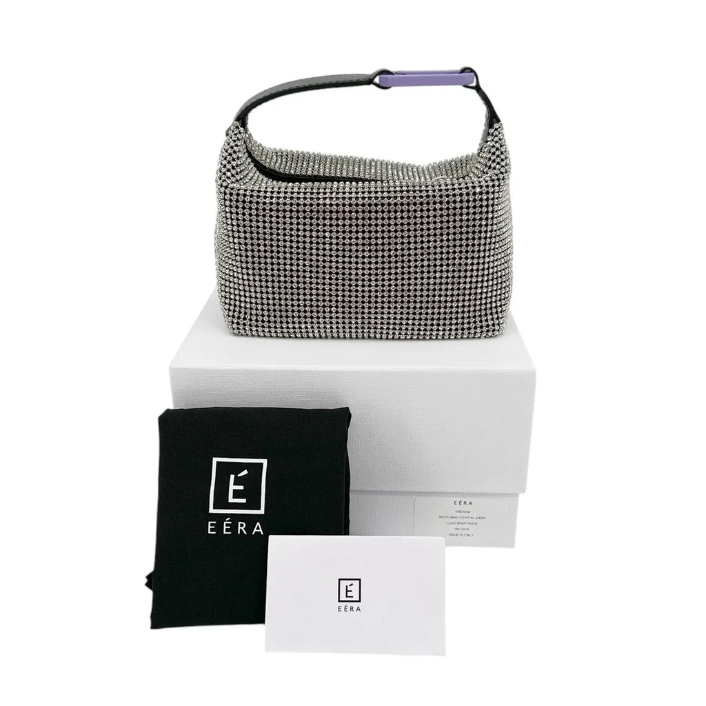 EERA Moon Bag Crystal Mesh with Lilac Snap Hook - flyKAMP