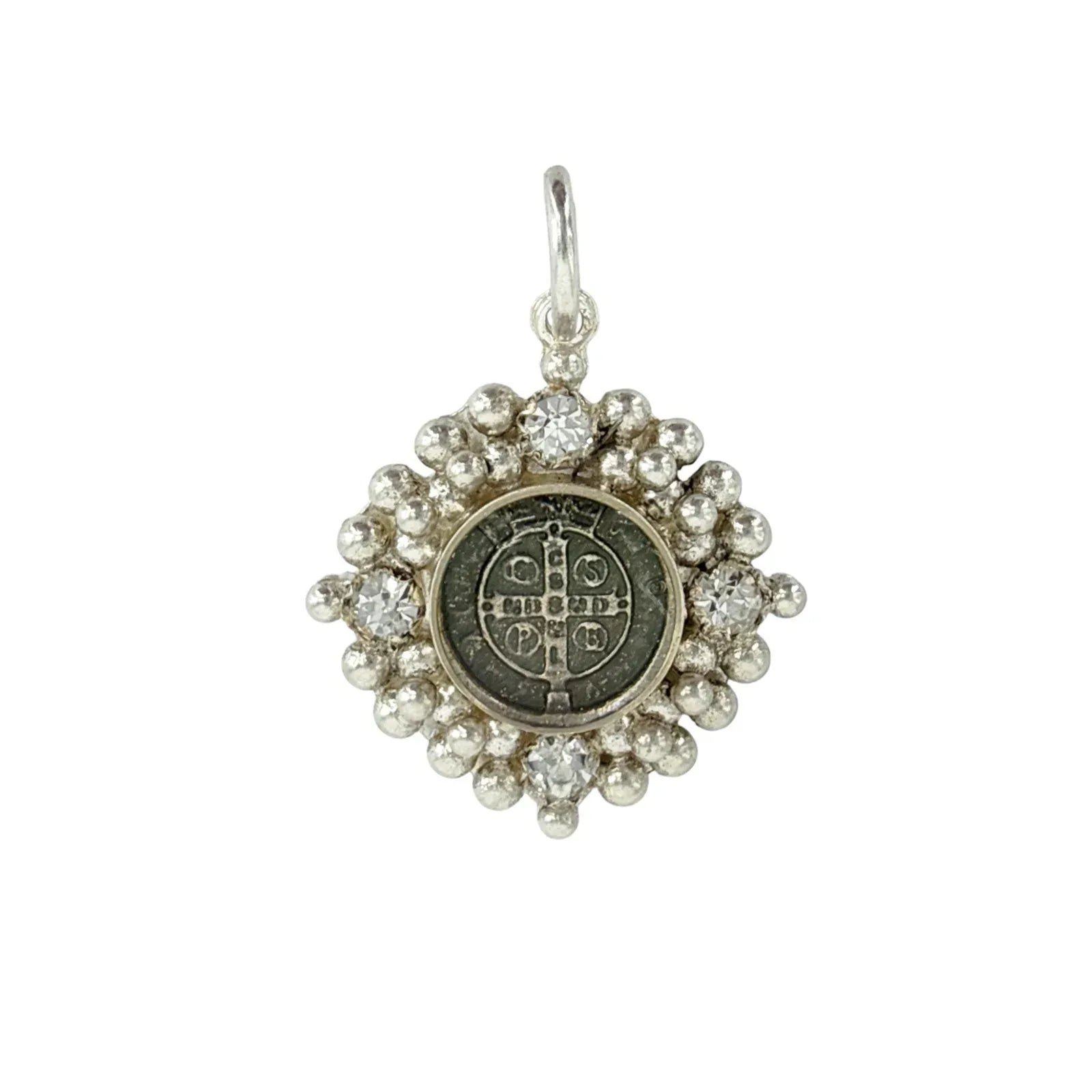 VIRGINS SAINTS & ANGELS VSA Petite Cloister San Benito Charm in Silver - flyKAMP