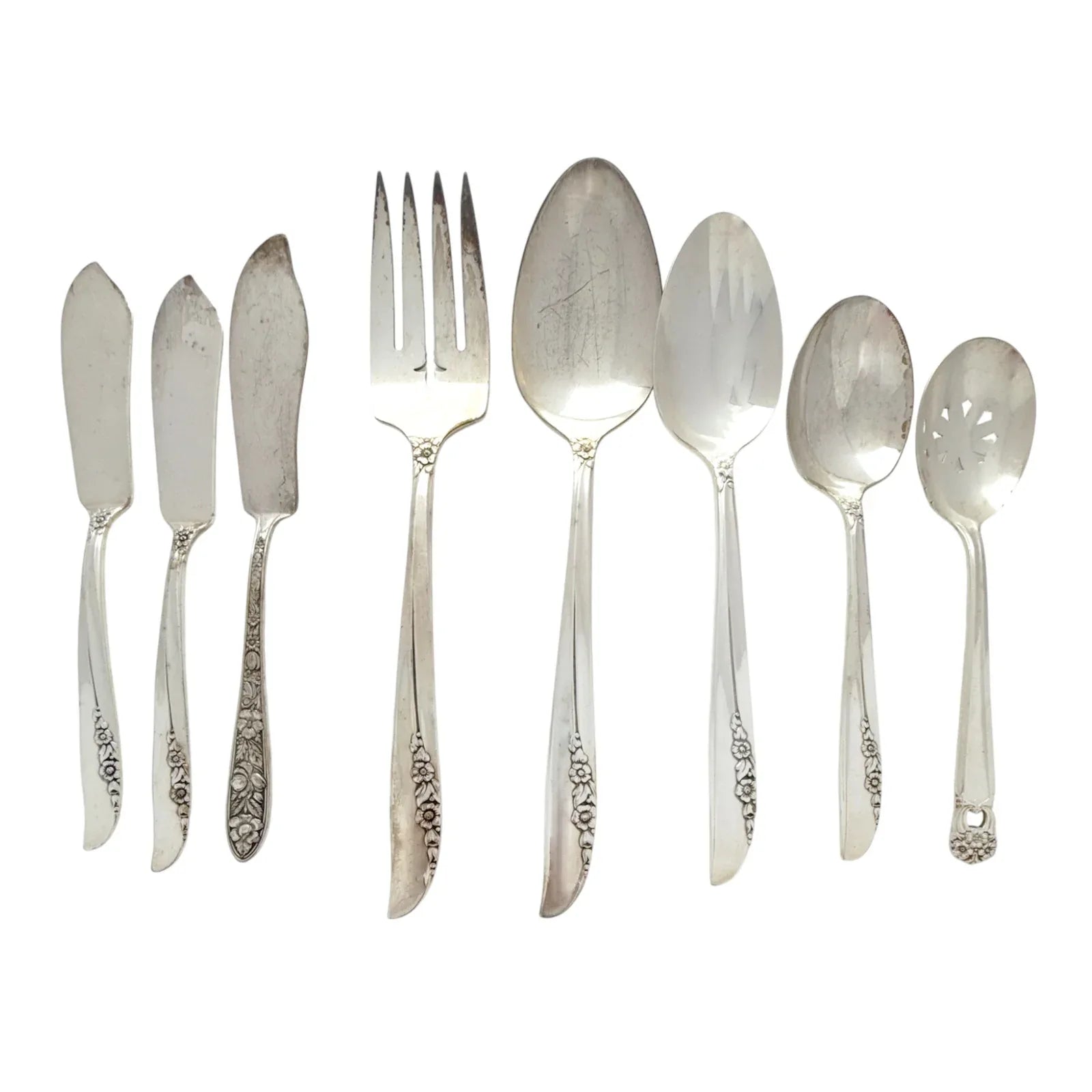 ONEIDA LTD. 1881 ROGERS Lilac Time Pattern Silverplate Flatware 73 Piece Set - flyKAMP