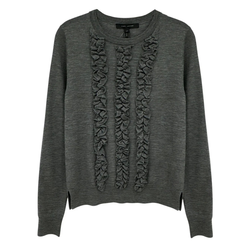 MARC JACOBS Ruffle Merino Wool Sweater S - flyKAMP