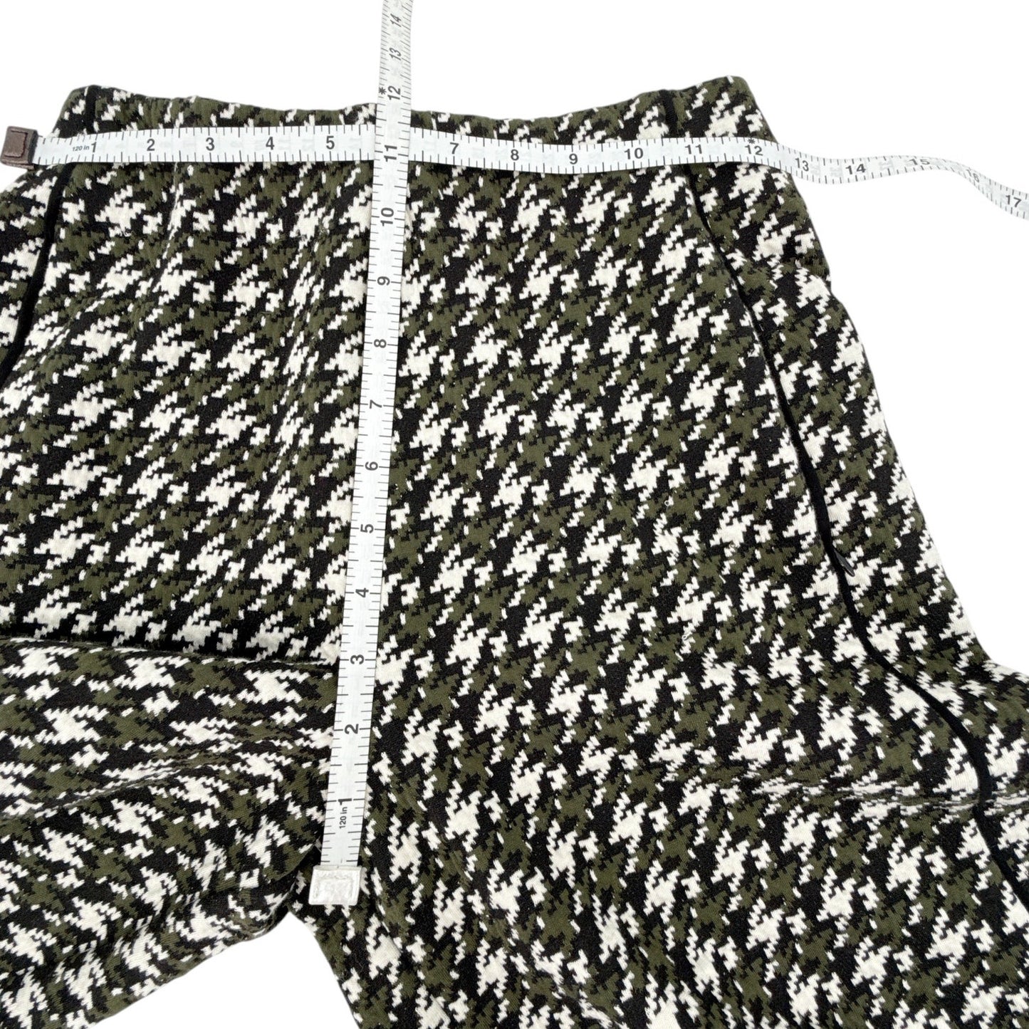ME+EM Houndstooth Wide Leg Crop Pant Jacquard Ponte Jersey Tailoring 2|XS