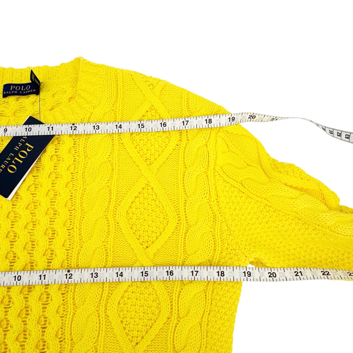 RALPH LAUREN Cable-Knit Cotton Jumper XS