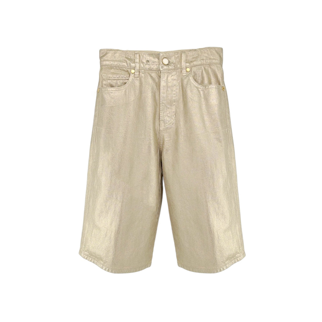 VERONICA BEARD Charlotte Longline Metallic Short in Gold 25 Veronica Beard