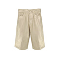 VERONICA BEARD Charlotte Longline Metallic Short in Gold 25 Veronica Beard