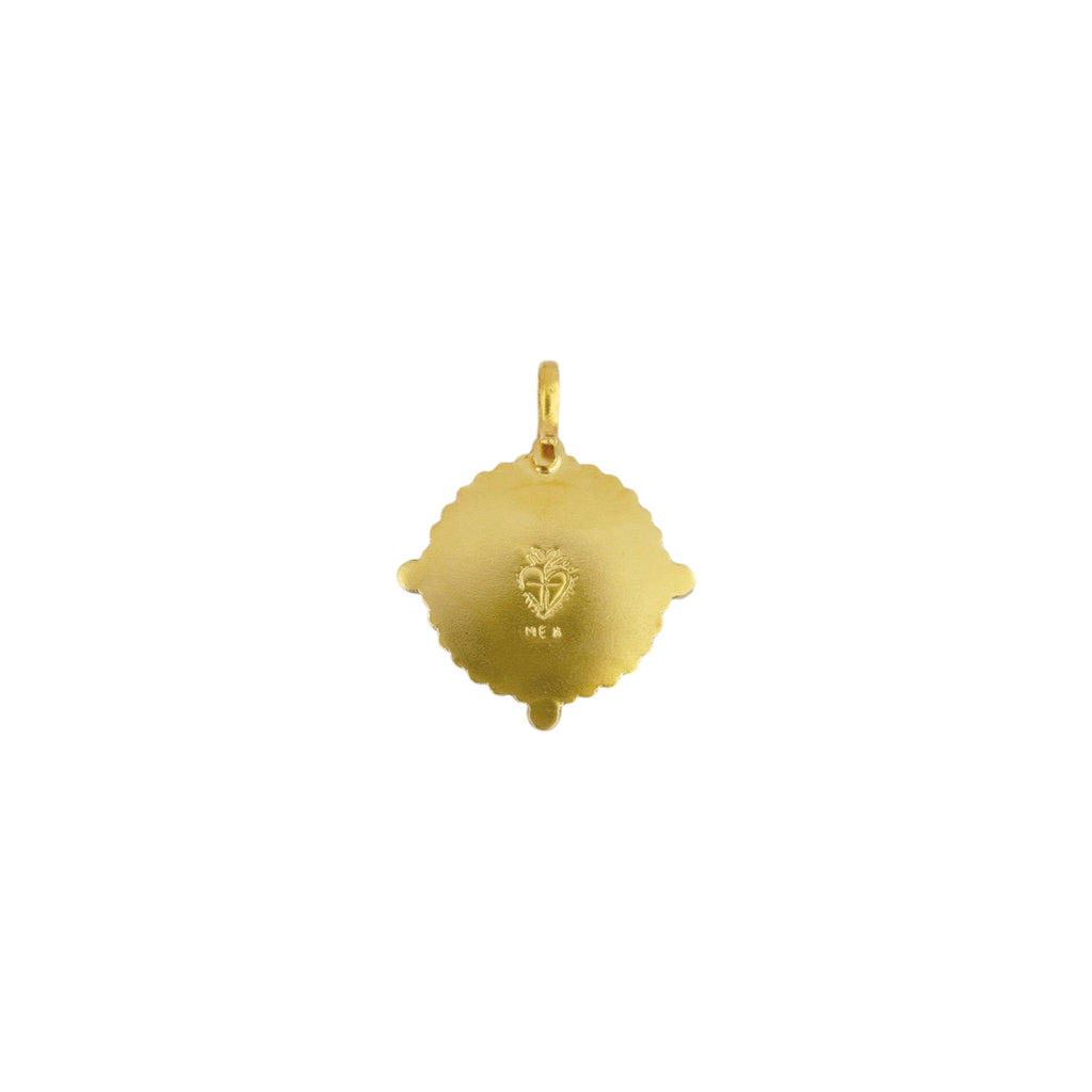 VIRGINS SAINTS & ANGELS VSA Bespoke San Benito Medallion in Gold Virgins Saints & Angels