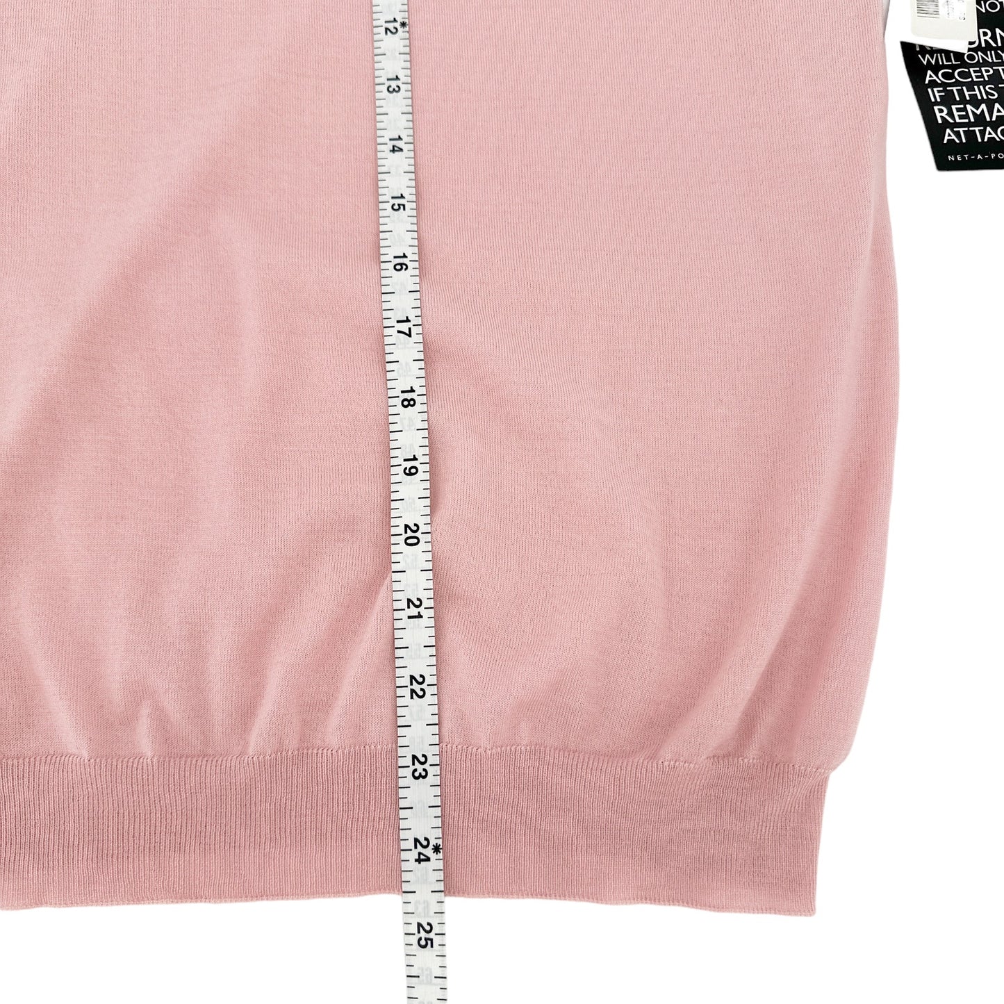 PRADA Short Sleeve Sweater In Pink IT40|S