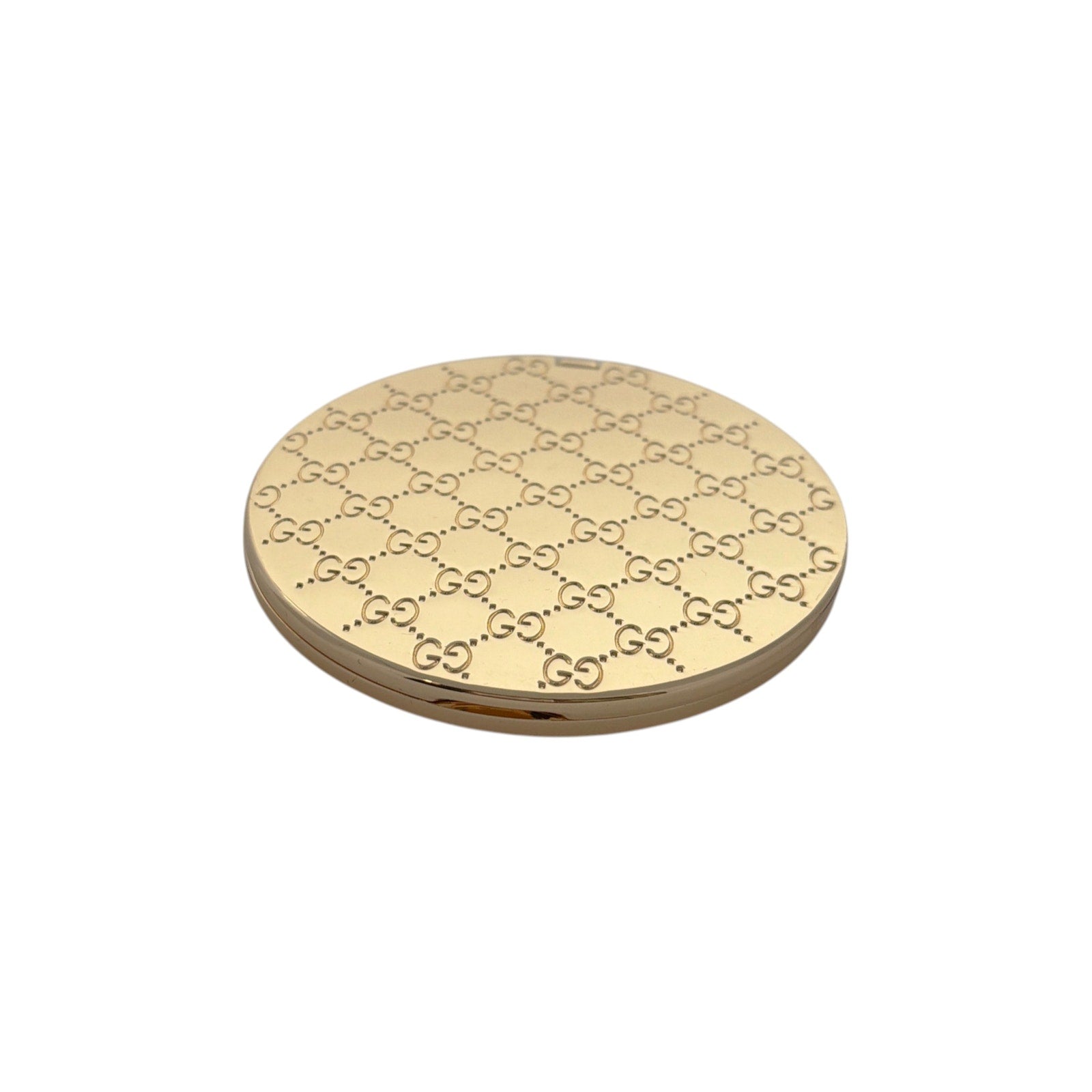 GUCCI Parfums GG Embossed Compact Double-Sided Mirror in Gold Gucci