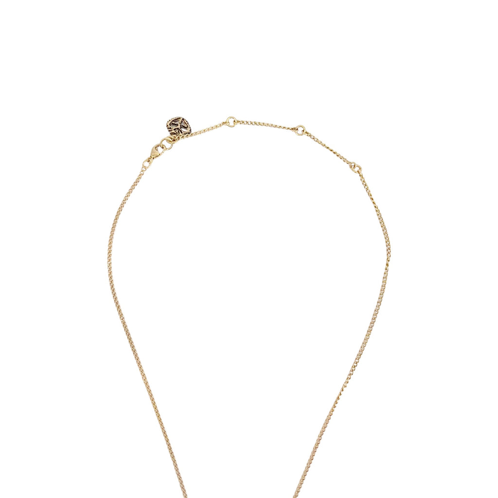 VIRGINS SAINTS & ANGELS VSA Maddie Rosary Necklace in Gold & Topaz Virgins Saints & Angels