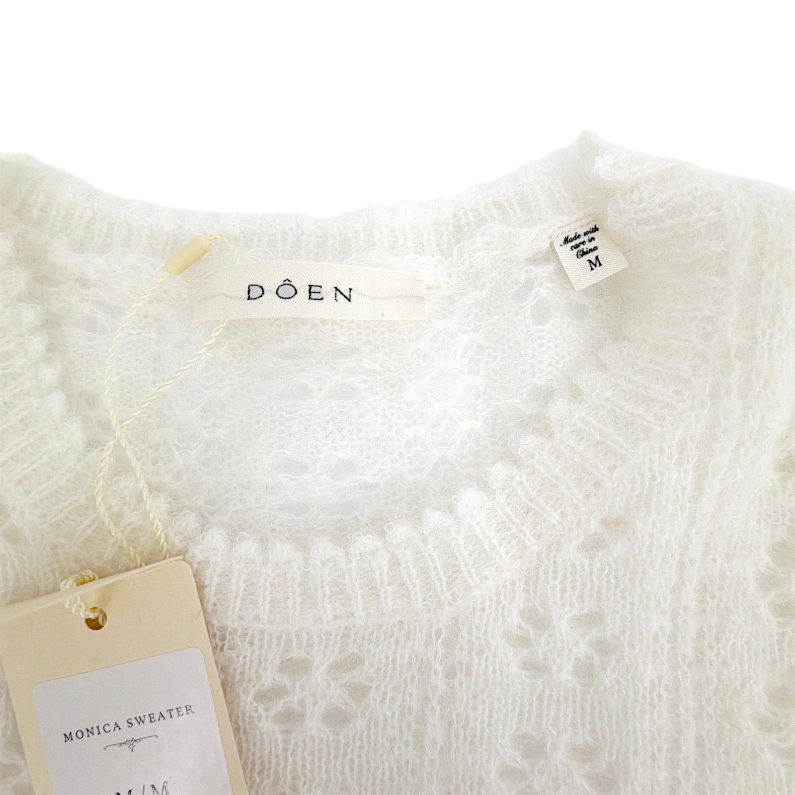 DOEN Monica Sweater in Ivory M Doen