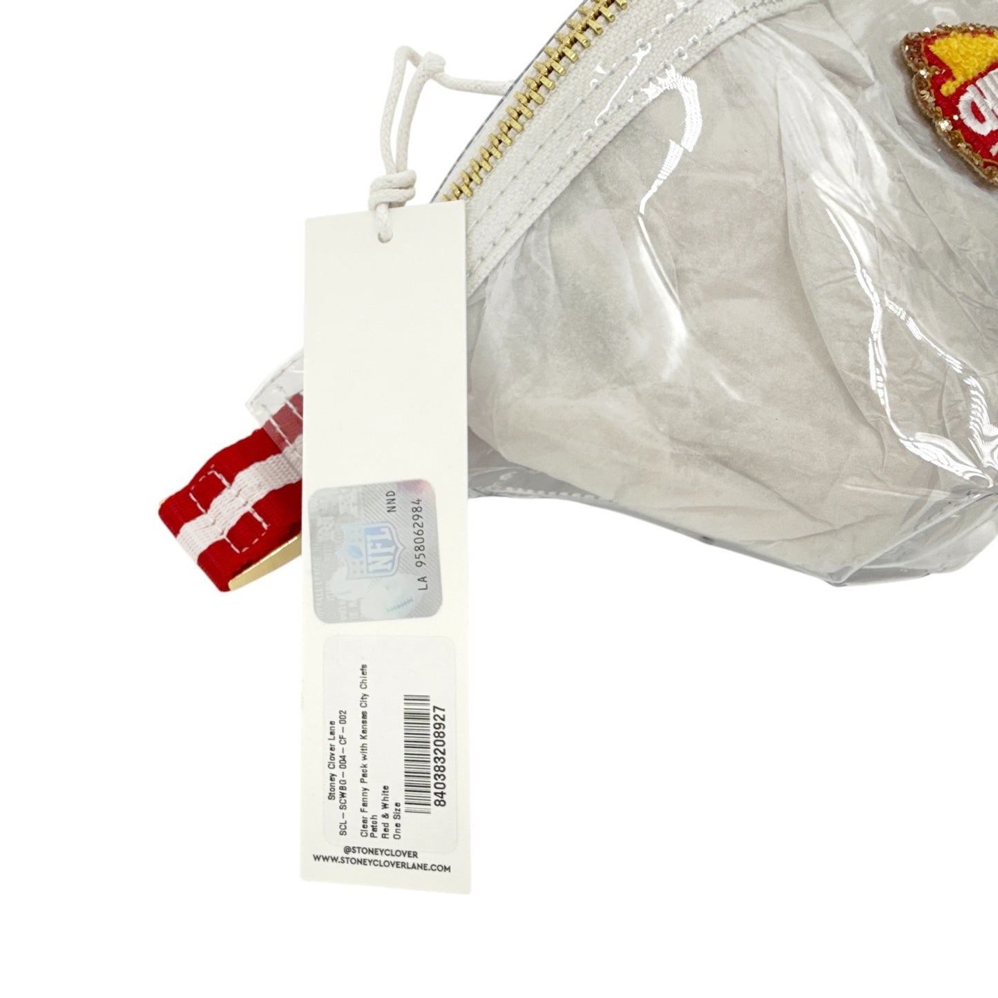 STONEY CLOVER LANE Kansas City Chiefs Clear Fanny Pack