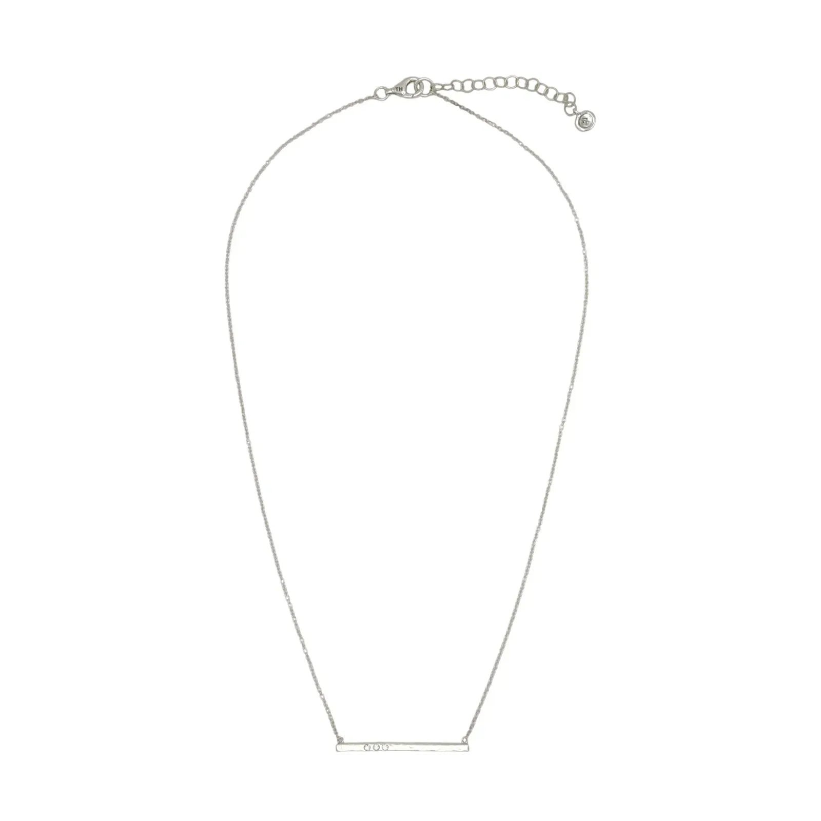 SILPADA Dotted Line Pendant Necklace in Sterling Silver - flyKAMP