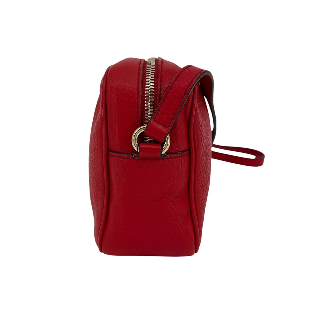 GUCCI Soho Disco Leather Bag in Red - flyKAMP