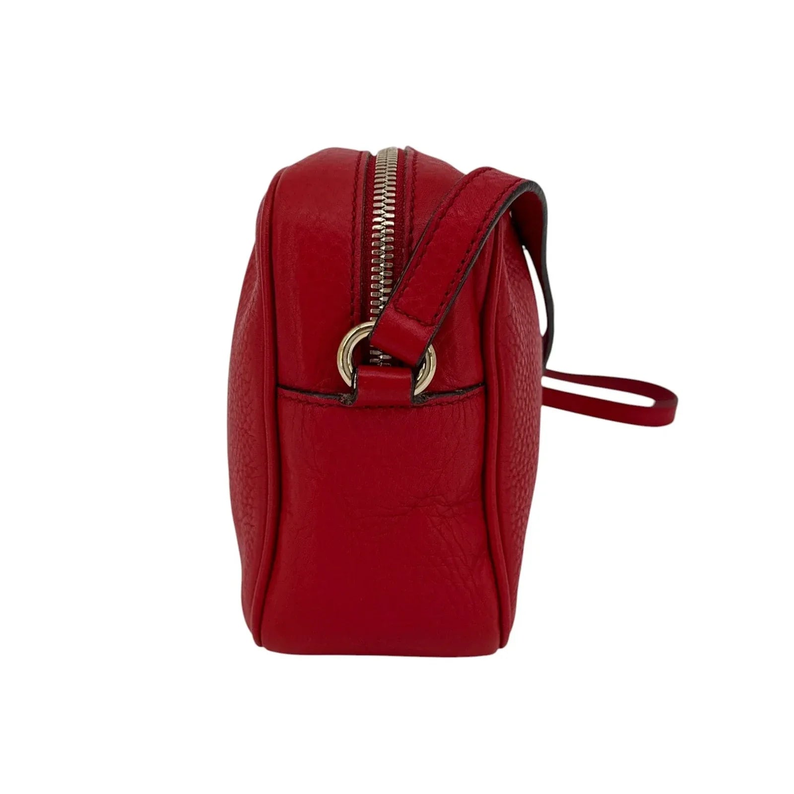 GUCCI Soho Disco Leather Bag in Red - flyKAMP