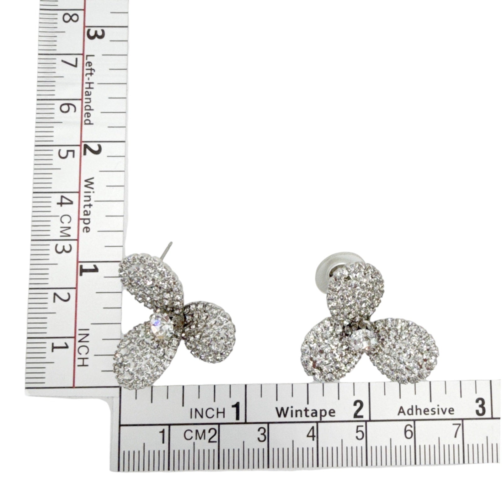 JENNIFER BEHR Amerie Crystal Flower Stud Earrings