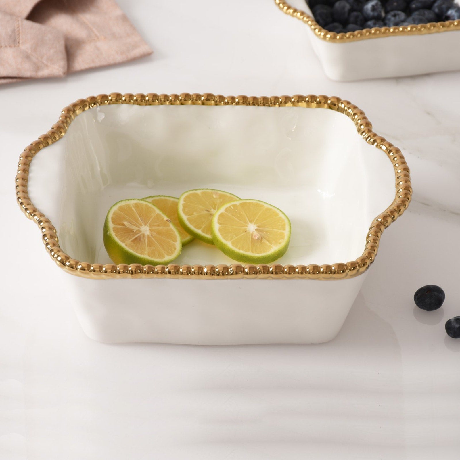 PAMPA BAY Golden Salerno 8" x 8" Square Baking Dish Pampa Bay
