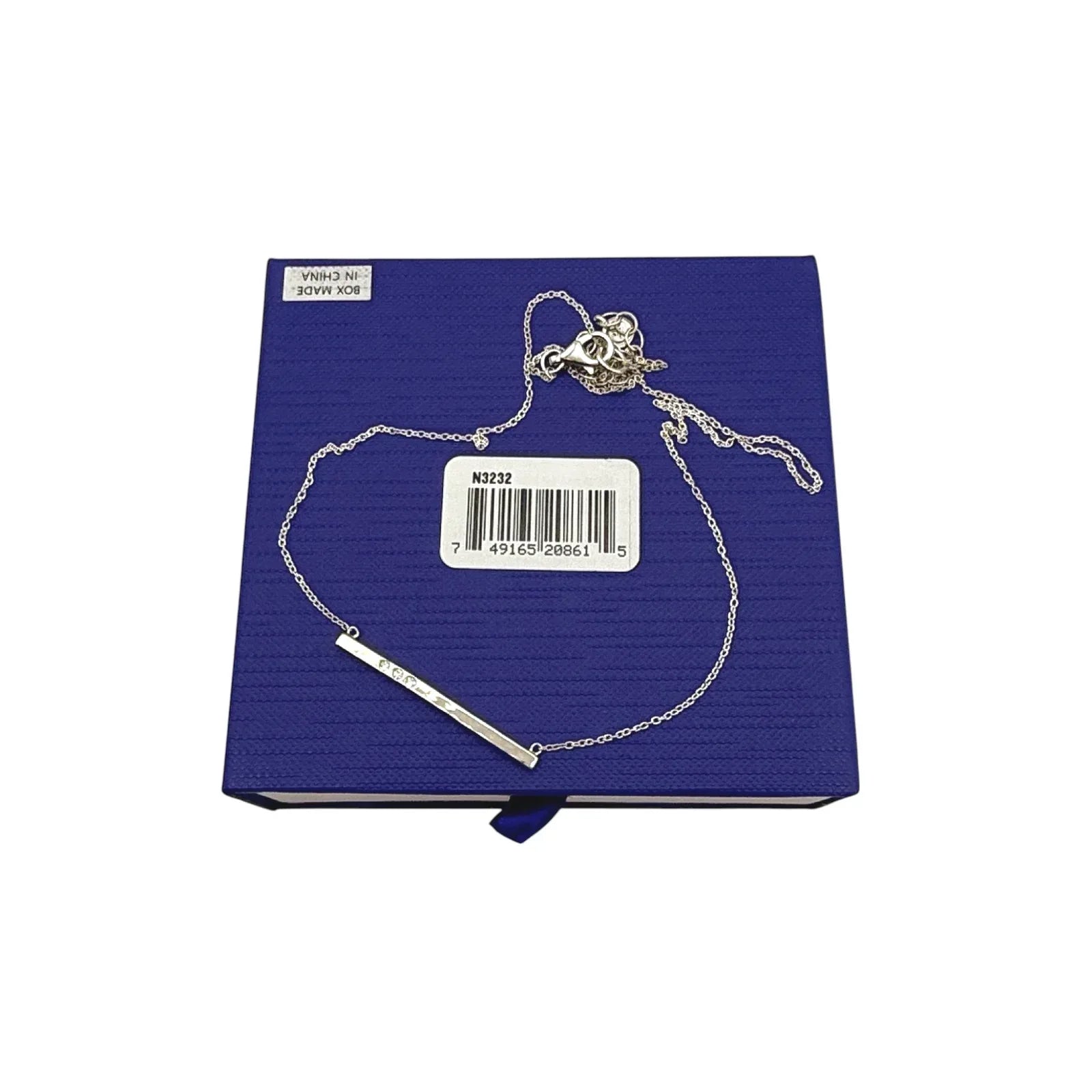 SILPADA Dotted Line Pendant Necklace in Sterling Silver - flyKAMP