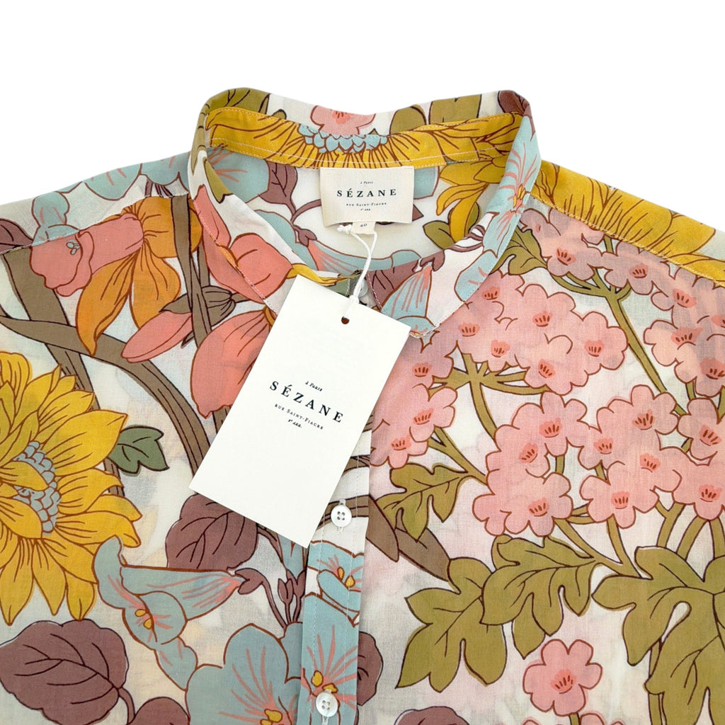 SEZANE Chemise Pierro Shirt in 70's Boho FR40|US8|L Sézane
