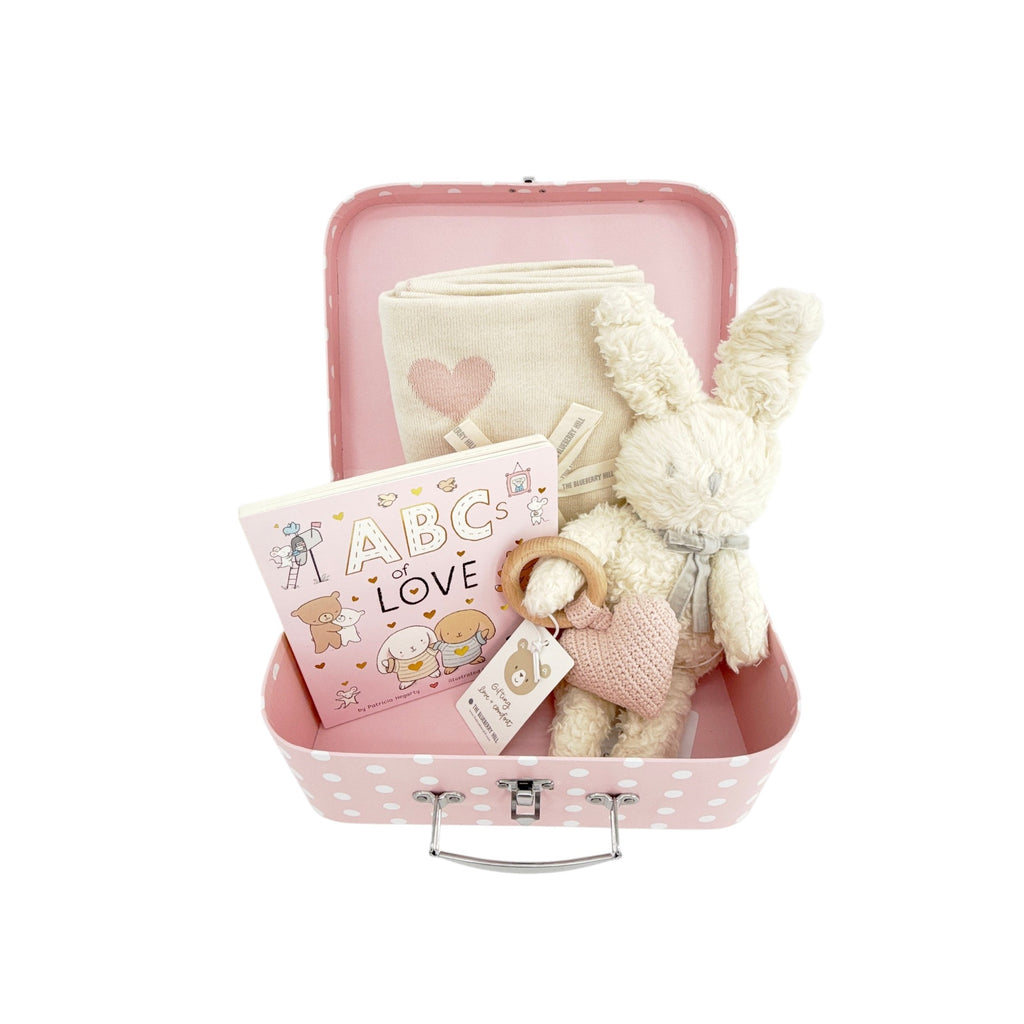 THE BLUEBERRY HILL Star Moon Bunny Gift Set Paperboard Suitcase Large The Blueberry Hill