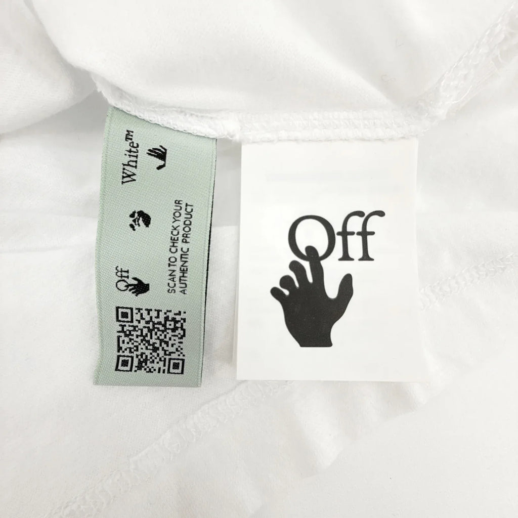 OFF WHITE Embroidered Mini Floral Arrows Tee S - flyKAMP