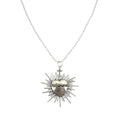 VIRGINS SAINTS & ANGELS VSA Sacred Flame Charm Necklace Silver 34" Ball Chain - flyKAMP
