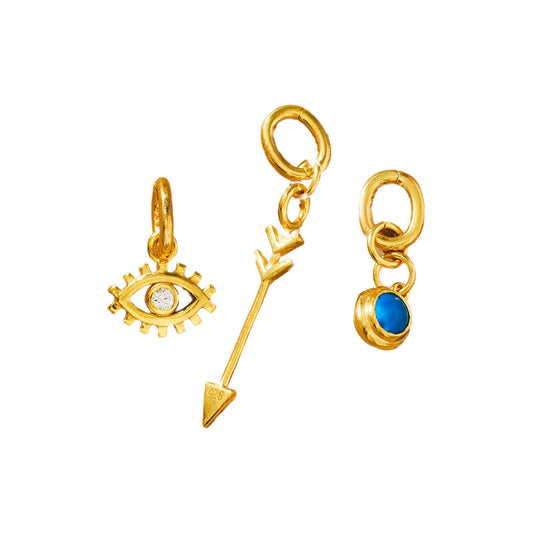 MAISON IREM x ANTHROPOLOGIE Juan Attachable Charms Set of 3 Gold