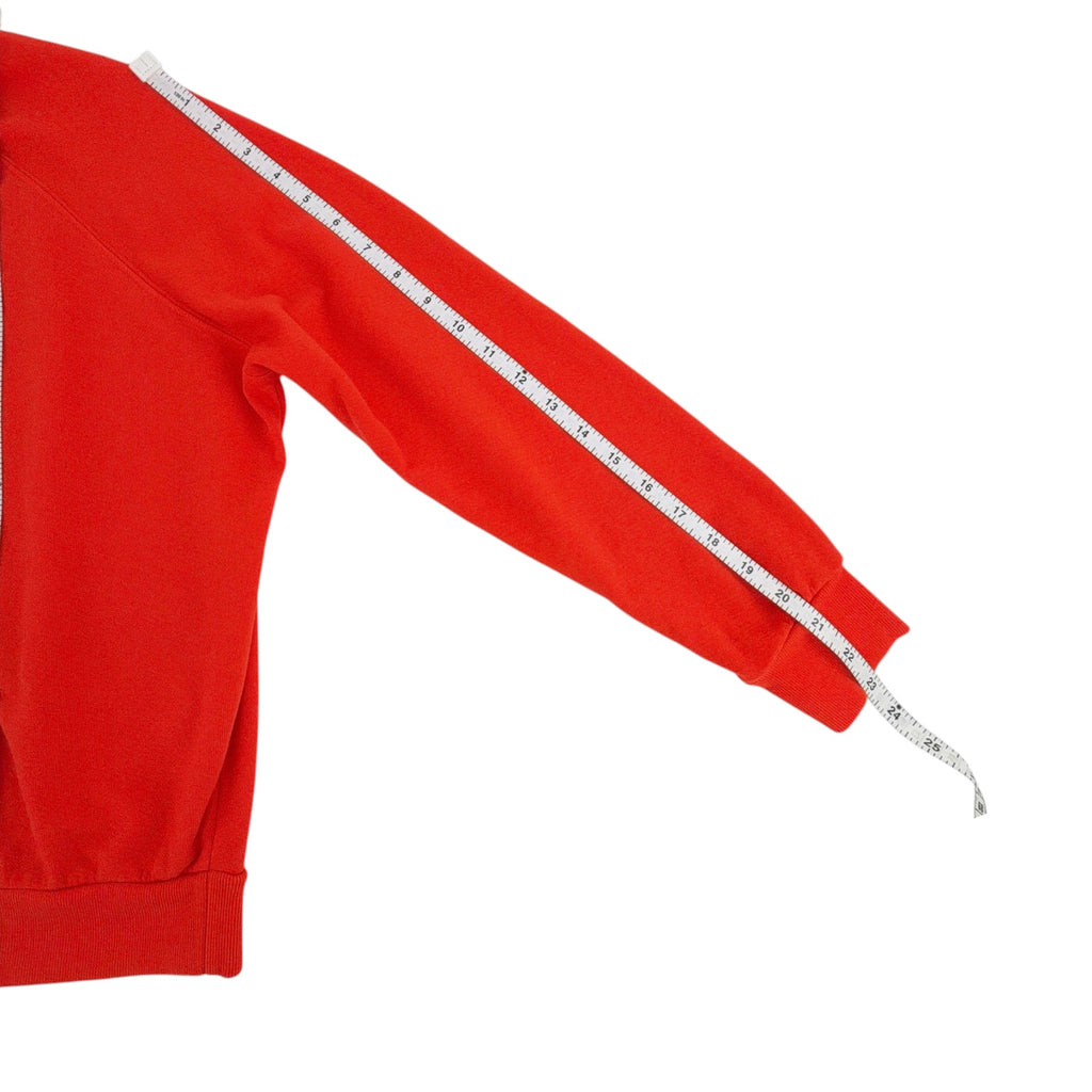 PERFECTWHITETEE Alexi French Terry Sweatshirt in Tomato S perfectwhitetee