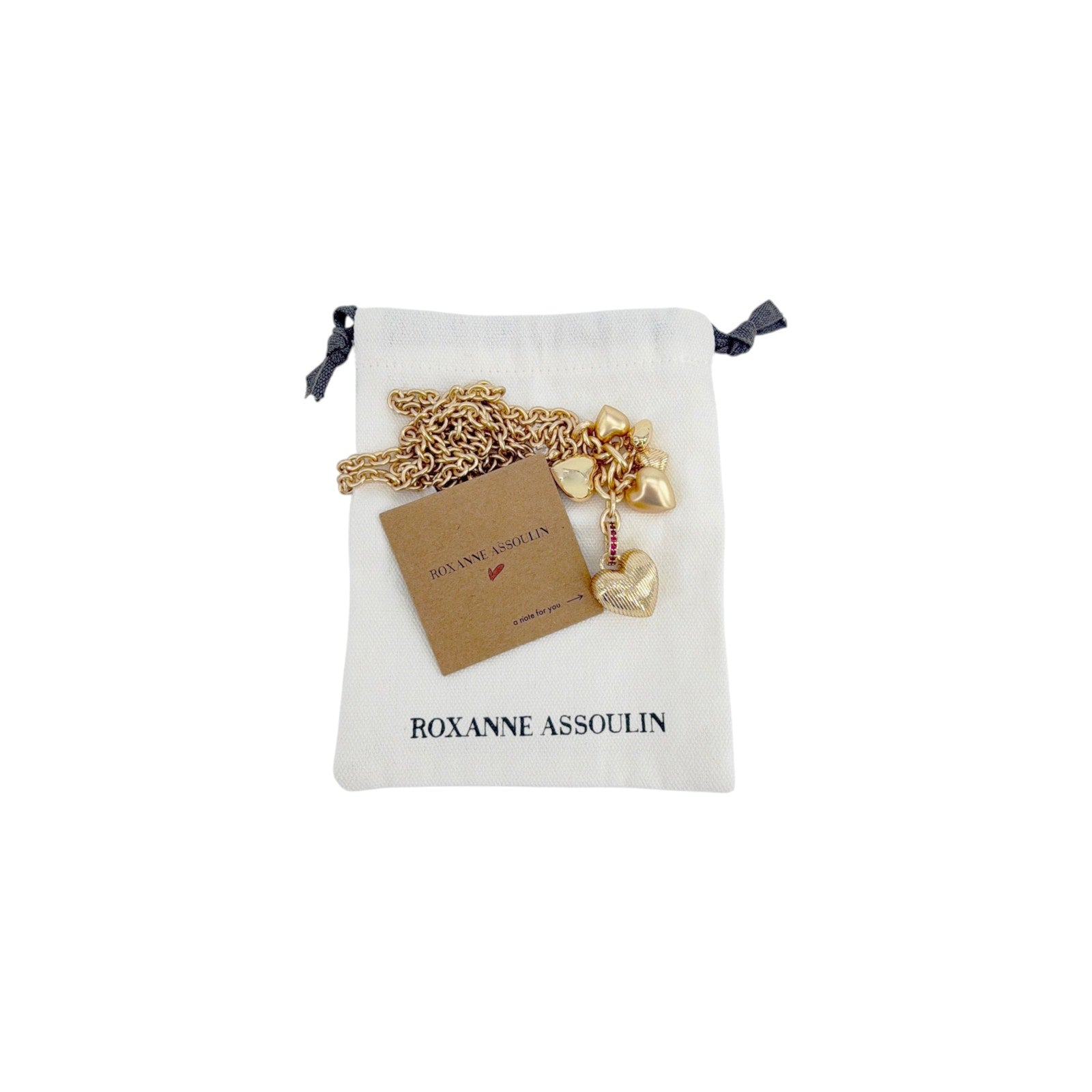 ROXANNE ASSOULIN The Family of Hearts Pendant Necklace Roxanne Assoulin