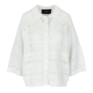 I LOVE MR. MITTENS Thilda Crochet Polo XS/S