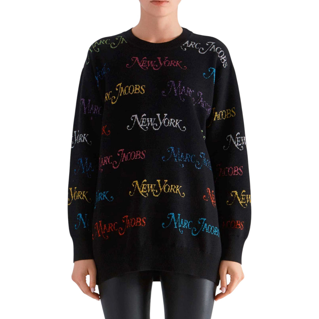 MARC JACOBS x NEW YORK MAGAZINE The Logo Sweater in Black XS Marc Jacobs