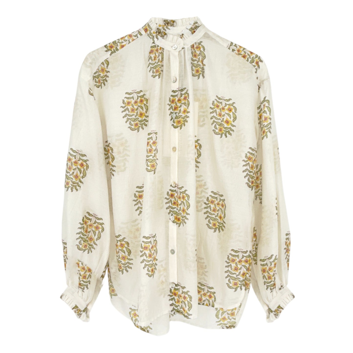 ALIX of BOHEMIA Poet Buttercup Blouse S