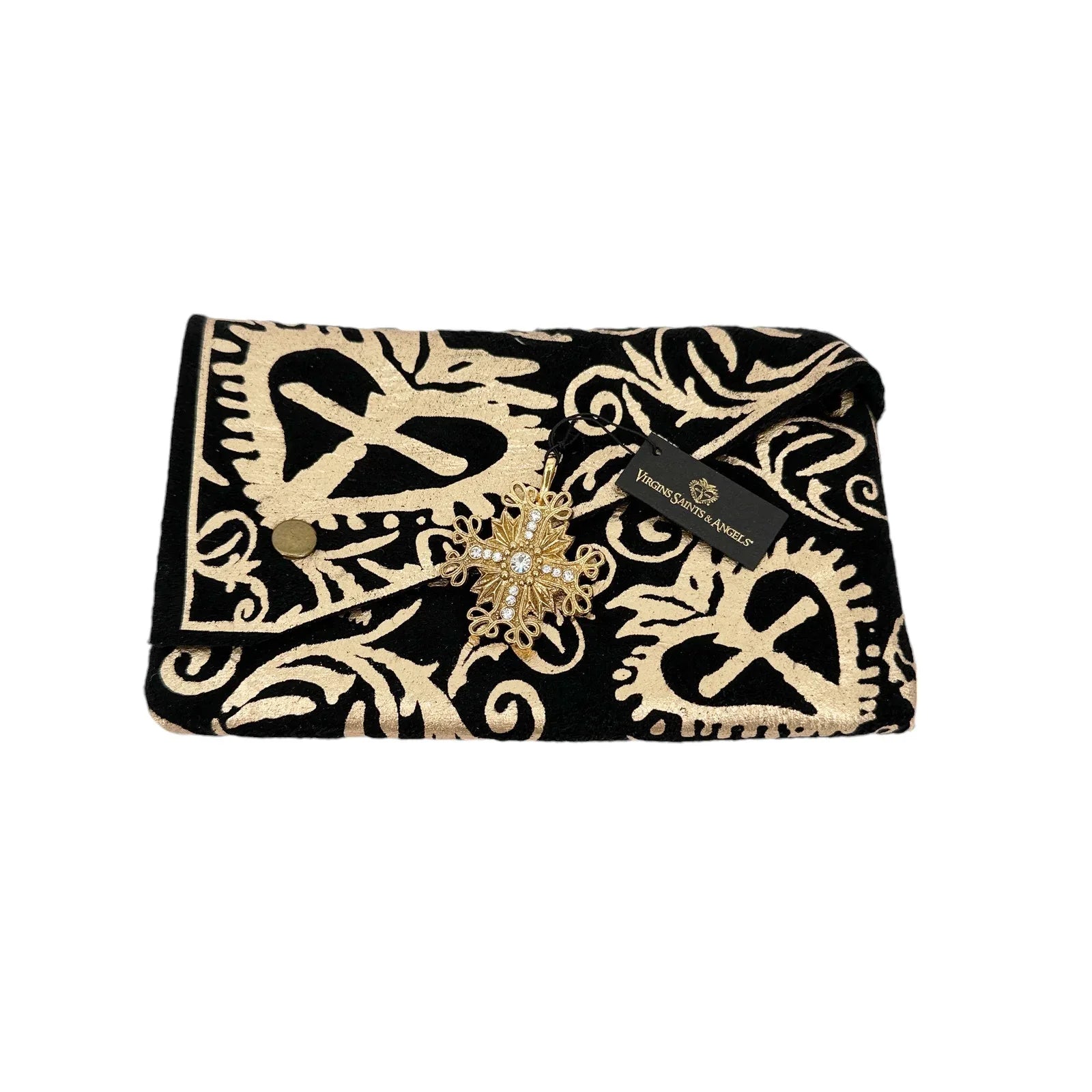 VIRGINS SAINTS & ANGELS VSA Electra Cross Medallion in Gold - flyKAMP
