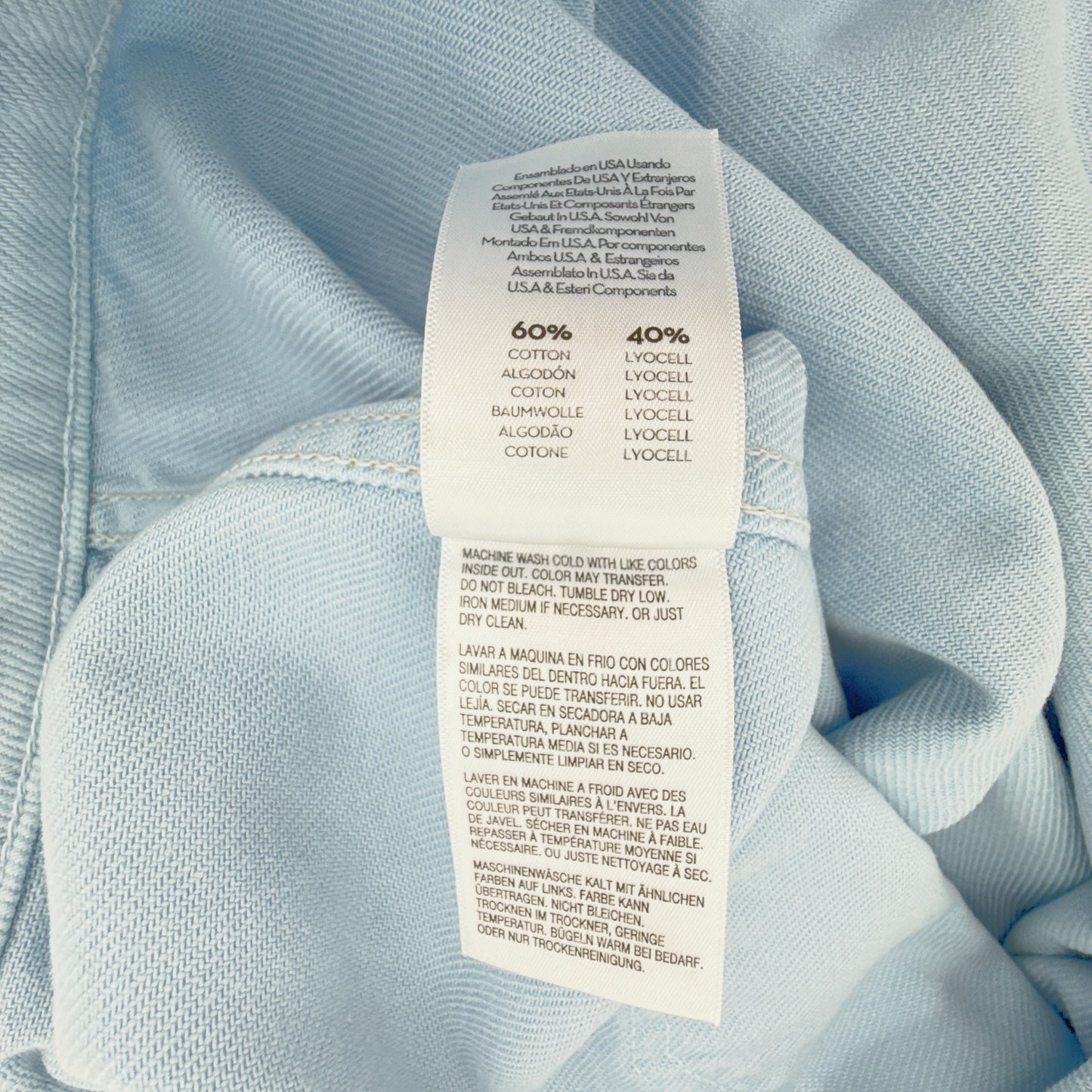 MOTHER Denim SNACKS! The Big Bite Jacket in Blue Barrymore XS