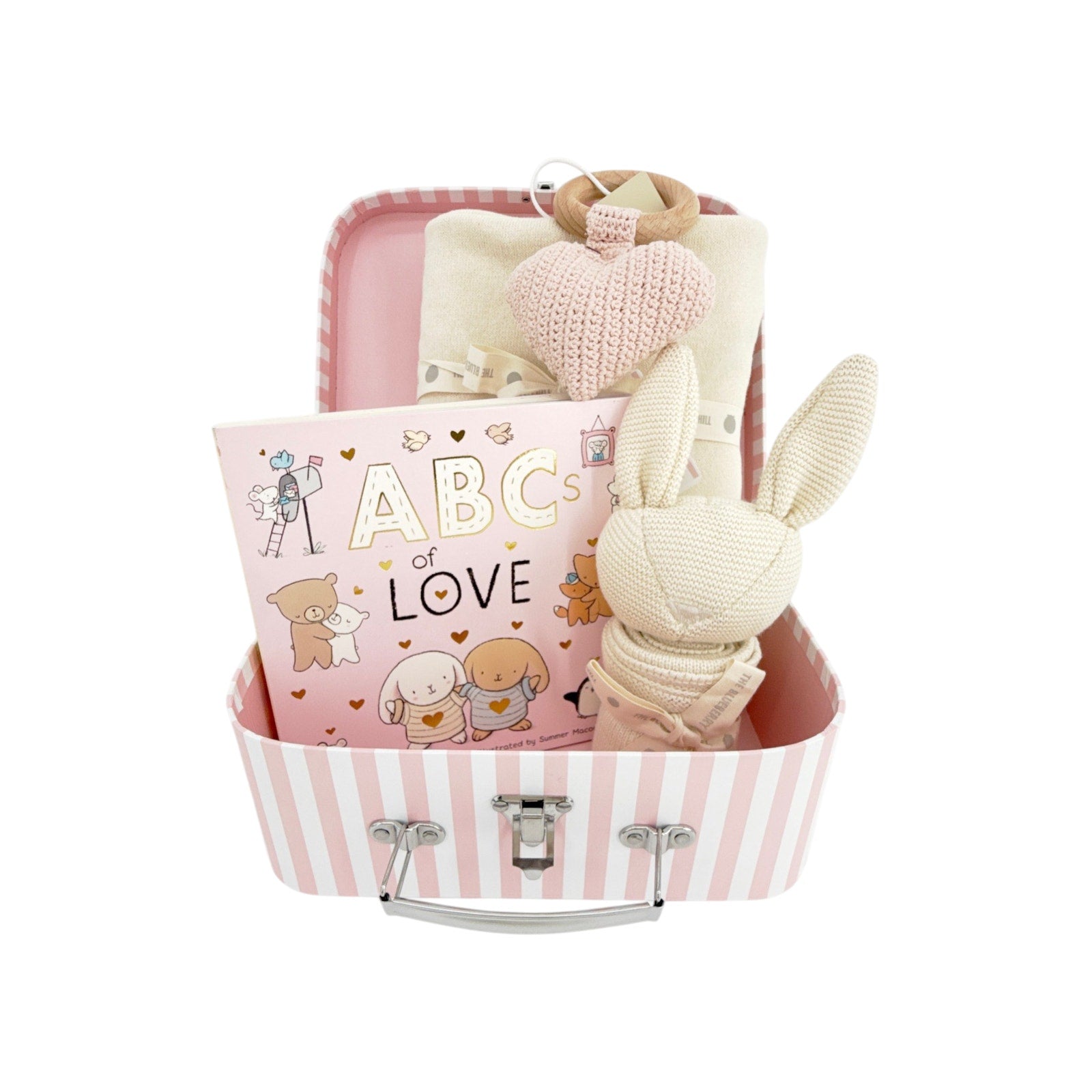 THE BLUEBERRY HILL Heart I Love You Baby Gift Set Paperboard Suitcase Medium The Blueberry Hill