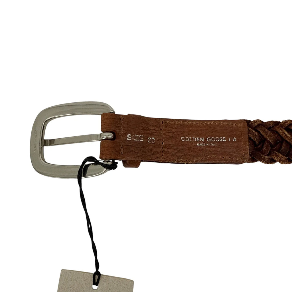GOLDEN GOOSE Houston Belt in Brown 80cm|32in - flyKAMP