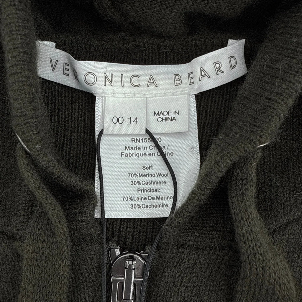 VERONICA BEARD Cashmere Hoodie Dickey || Army - flyKAMP