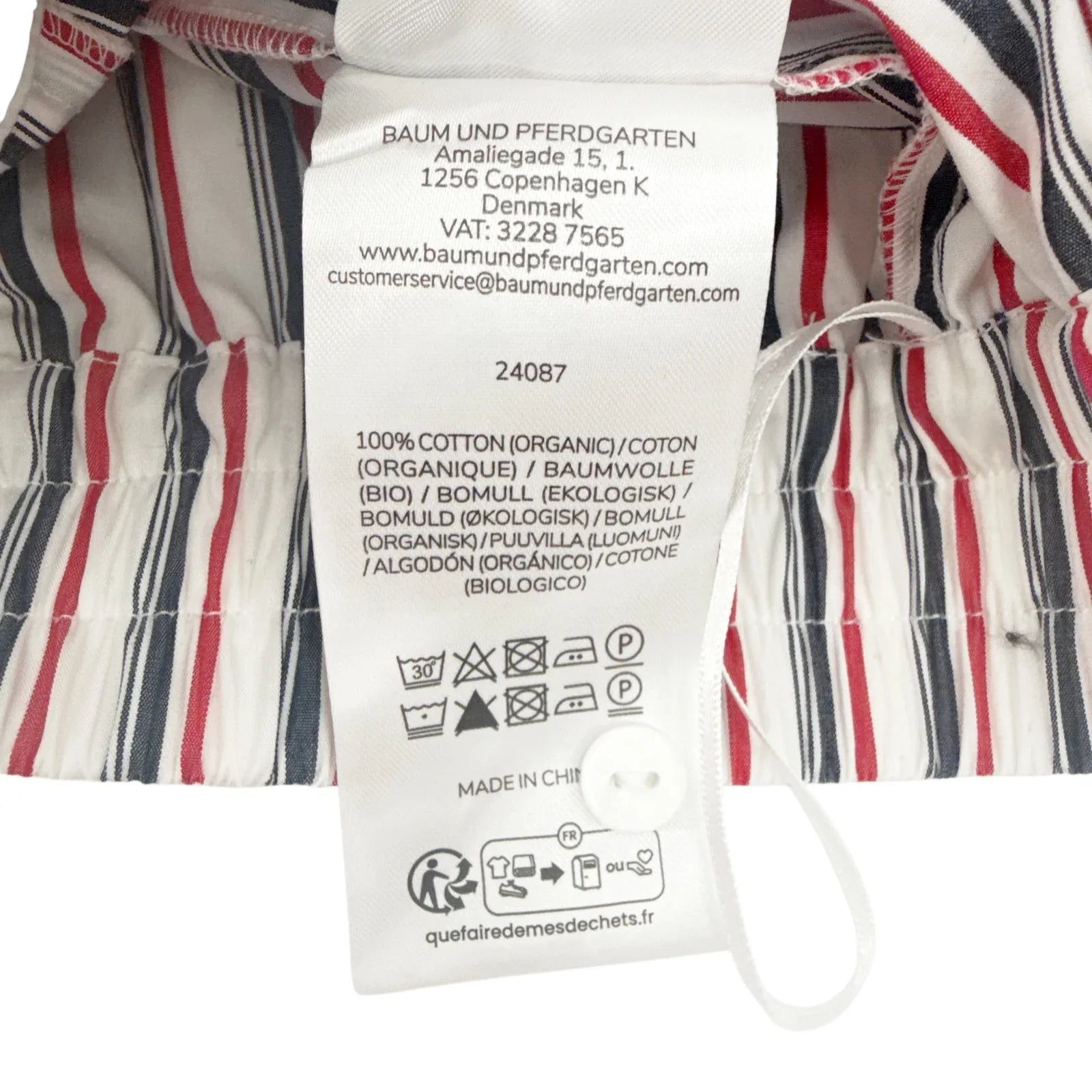 BAUM UND PFERDGARTEN Natie Shorts Haute Red Stripe FR34|US2|XS - flyKAMP