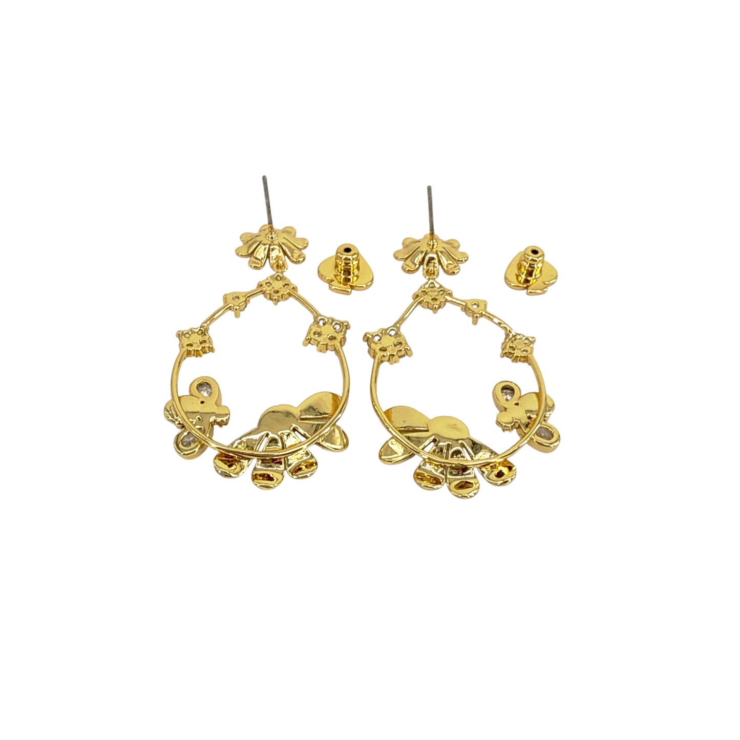 KATE SPADE New York Dazzling Daisies Statement Hoops
