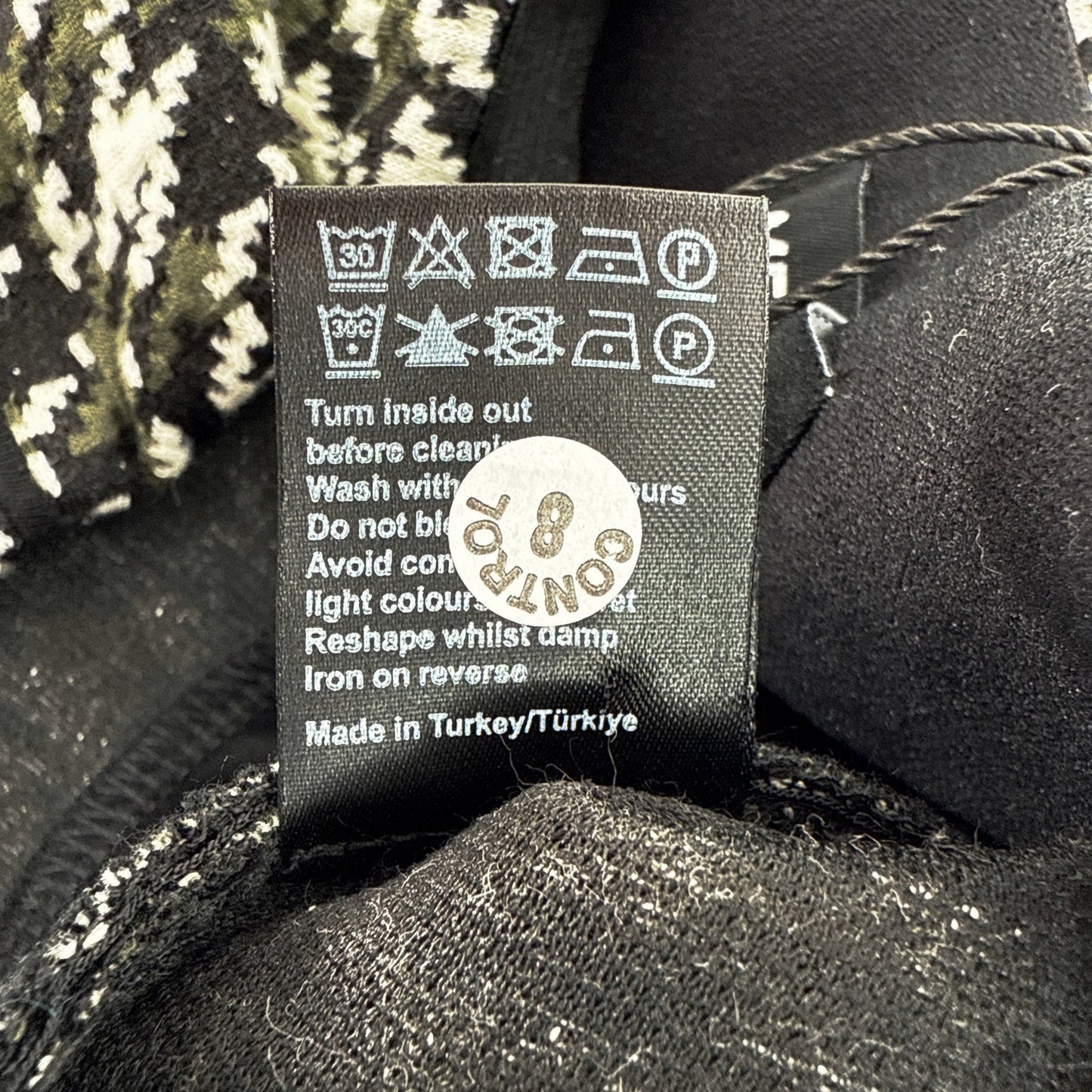 ME+EM Houndstooth Wide Leg Crop Pant Jacquard Ponte Jersey Tailoring 2|XS