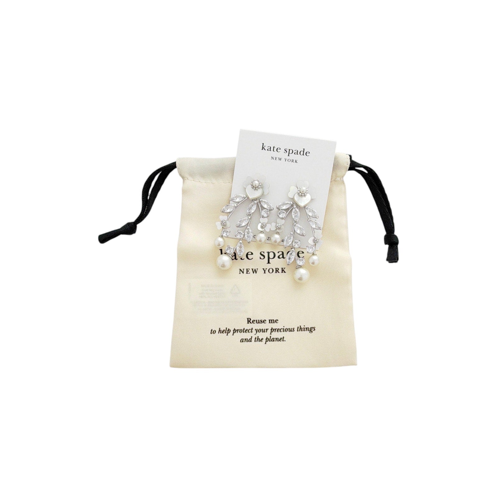KATE SPADE New York Precious Pansy Chandelier Earrings Kate Spade New York