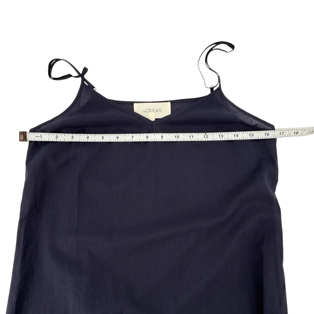 THE GREAT. Merry Dress in Navy 0|XS - flyKAMP