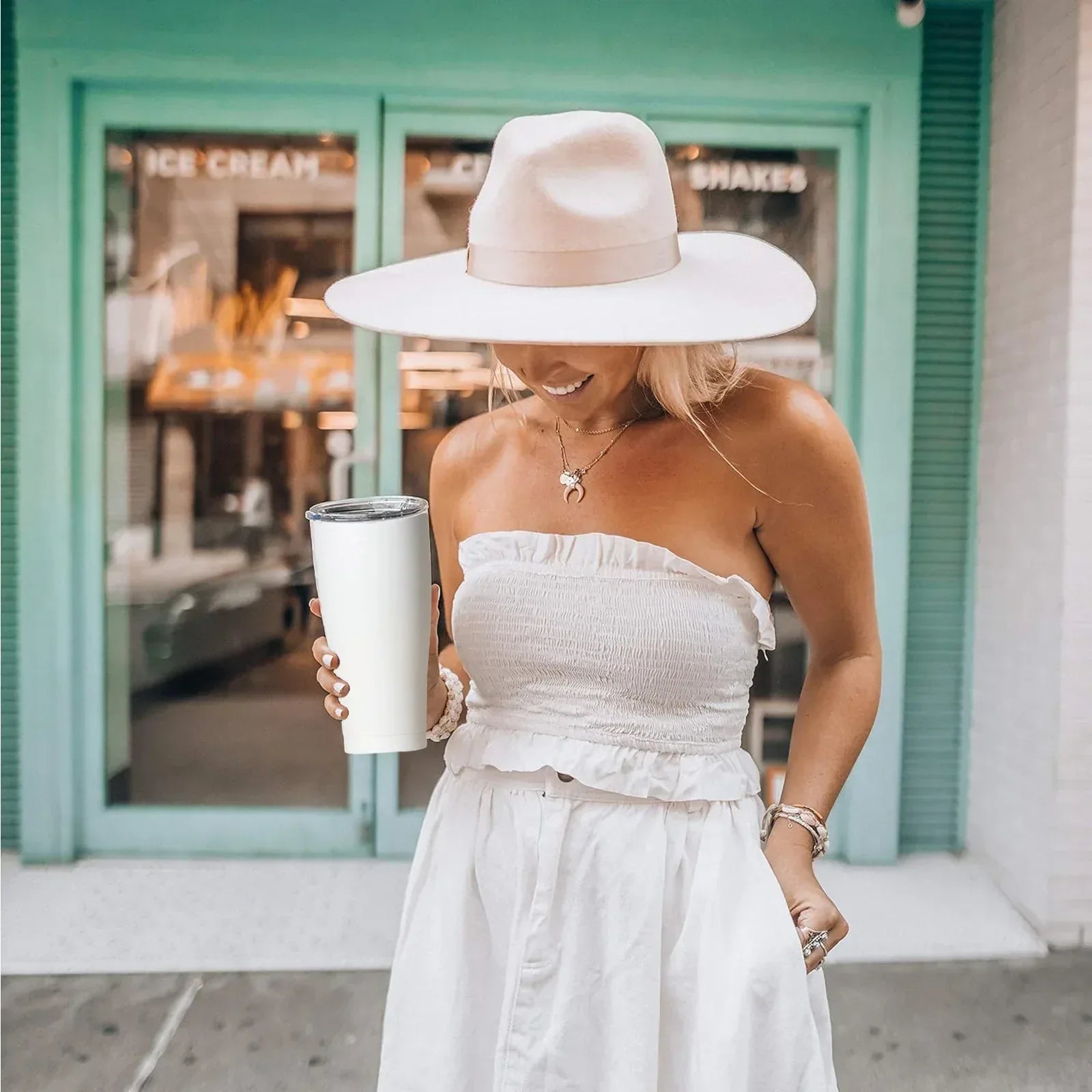 SIC Seriously Ice Cold 30 oz Tumbler in Matte White - flyKAMP