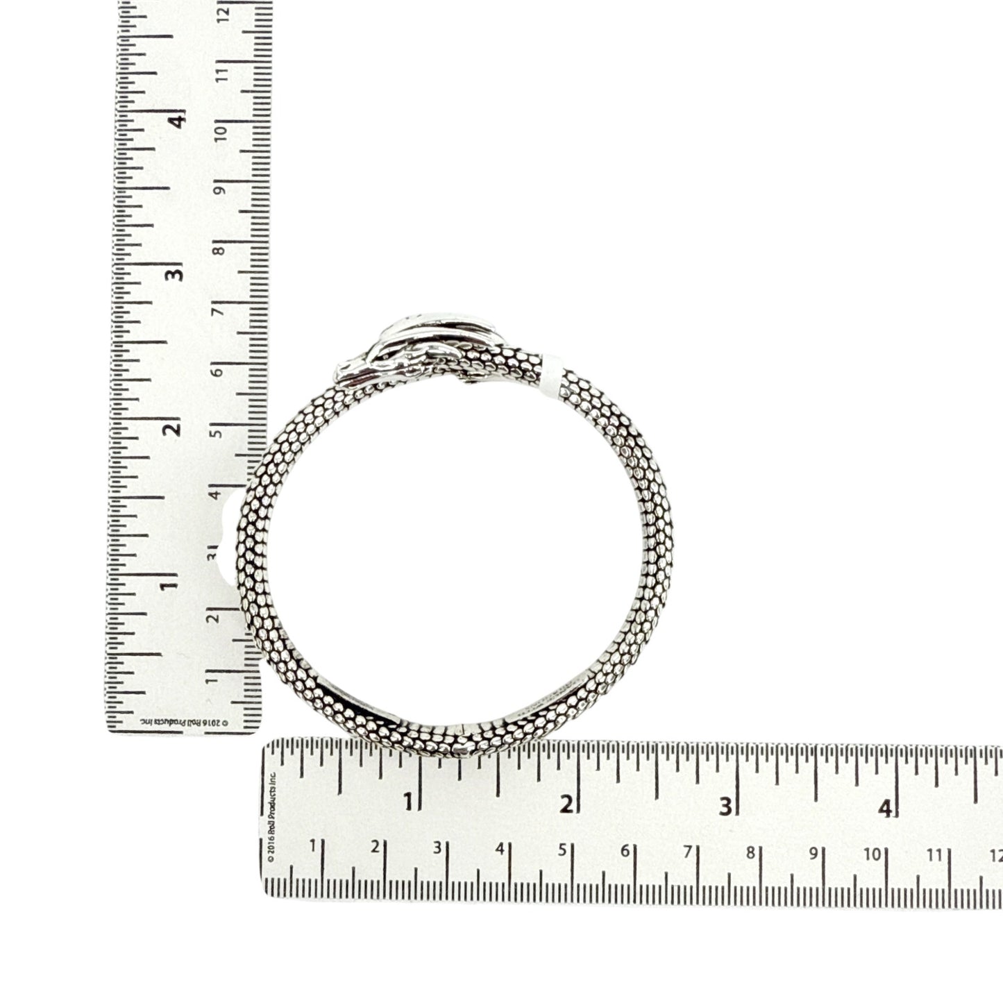 ALEX+ANI House of the Dragon™ Cuff Bracelet in Antiqued Silver