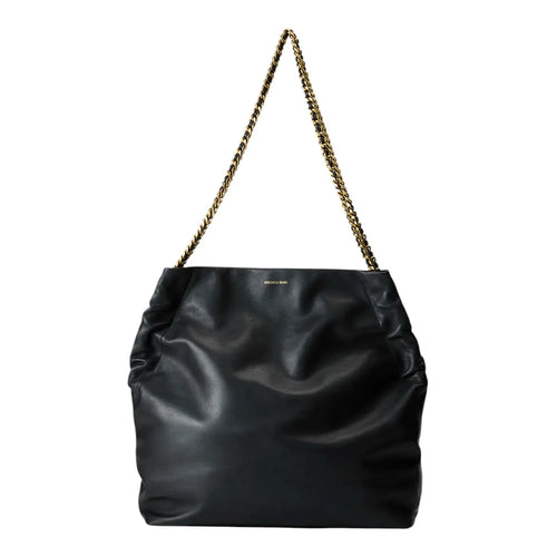 VERONICA BEARD Leather Slouch Bag in Black - flyKAMP